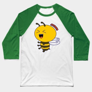 Bee Joyous, Kawaii Cute Bee Pun, Bee Happy Baseball T-Shirt